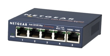 Switch Netgear Fast Ethernet FS105NA, 5 Puertos 