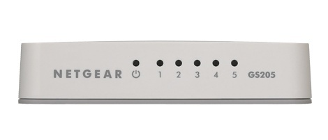 Switch Netgear Gigabit Ethernet GS205, 5 Puertos 10/100/1000Mbps, 4096 Entradas - No Administrable 