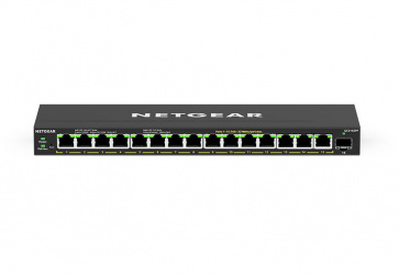 Switch Netgear Gigabit Ethernet GS316EPP-100NAS, 15 Puertos PoE 10/100/1000Mbps + 1 Puerto SFP, 231W, 28 Gbit/s, 4.000 Entradas - Administrable 