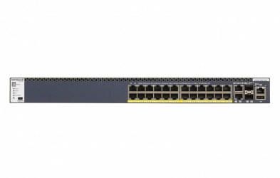 Switch Netgear ProSAFE M4300, 24 Puertos PoE+, 2 Puertos 10G, 2 Puertos SFP, 128 Gbit/s, 16.000 Entradas - Administrable 