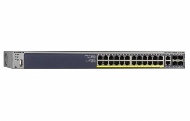 Switch Netgear ProSafe M4100, 24 Puertos PoE, 4 Puertos SFP, 52 Gbit/s - Administrable 