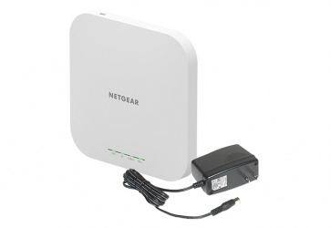 Access Point Netgear con Sistema de Red Wi-Fi en Malla WAX610PA-100NAS, 1800 Mbit/s, 1x RJ-45, 2.4/5GHz, Antena Interna 3.8/4.5dBi - incluye Adaptador de Energía 