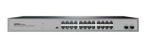 Switch Netis ST3126GS, 24 Puertos Gigabit Ethernet 10/100/1000, 2 Puertos SFP, 52 Gbit/s, 8000 Entradas, No Administrado 