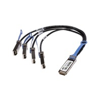 Netpatibles Cable QSFP+ Macho - 4x SFP+ Macho, 10 Metros, Negro 