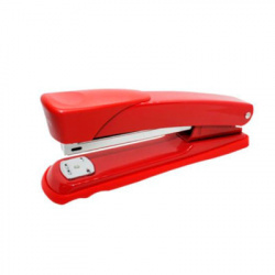 Nextep Engrapadora de Metal NE-100R, Tira Completa, Rojo, 12 Piezas 