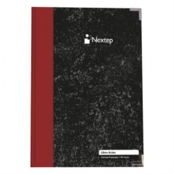 Nextep Cuaderno Forma Francesa NE-005N, 96 Hojas de Raya, Negro 