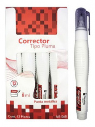 Nextep Lápiz Corrector NE-068, 8ml, 12 piezas 