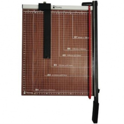 Nextep Guillotina NE-094 hasta 10 Hojas, con Escala de Medición, Base de Madera  