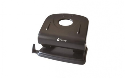Nextep Perforadora de 2 Orificios NE-121M, hasta 20 Hojas, 8cm, Negro 