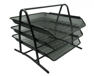 Nextep Charola de 3 Niveles NE-162, Tamaño Oficio, Negro 