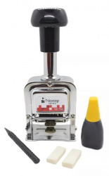 Nextep Foliador de 6 Dígitos NE-166, Negro Plata 