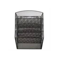 Nextep Organizador de Pared Malla Metálica NE-176P5, 5 Niveles, Negro 