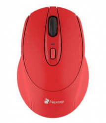 Mouse Nextep Óptico NE-411E, Inalámbrico, RF, 1600DPI, Rojo 