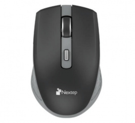 Mouse Nextep Óptico NE-413NG, Inalámbrico, RF, 1600DPI, Negro/Gris 