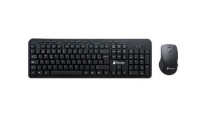 Kit de Teclado y Mouse Nextep NE-415, Inalámbrico, USB, Negro (Español) 