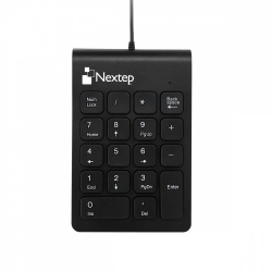 Nextep Teclado Numérico NE-417, Alámbrico, USB, Negro 