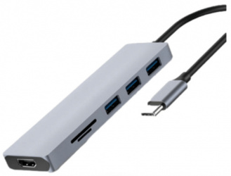 Nextep Hub USB C 3.0 -  3x USB A 3.0, Gris 