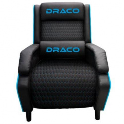 Nextep Sofá Gamer Dragon XT Draco, hasta 160kg, Negro/Azul 