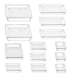 Nextep Organizadores para Cajón NE-623, Transparente, 13 Piezas 