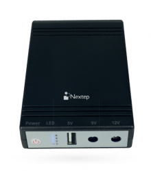 No Break Nextep para Modem NE-742, Entrada 12V, Salida 9/12V, 2 Salidas 