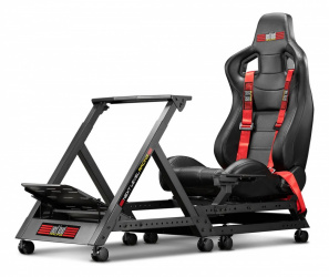 Next Level Racing Asiento Simulador GTTRACK, hasta 150Kg, 2.1 Metros máx 