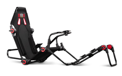 Next Level Racing Silla Gamer F-GT Lite, hasta 130KG, Negro 