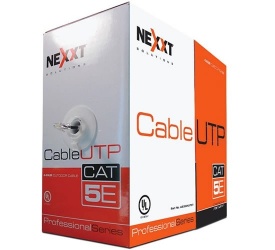 Nexxt Solutions Bobina de Cable Cat5e UTP, 305 Metros, Gris 