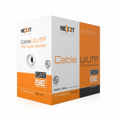 Nexxt Solutions Bobina de Cable Cat5E UTP, 305 Metros, Gris 