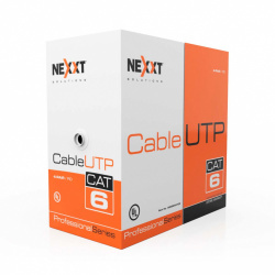 Nexxt Solutions Bobina de Cable Cat6 UTP, 100 Metros, Gris 