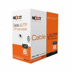 Nexxt Solutions Bobina de Cable Cat6 UTP, 305 Metros, Gris 