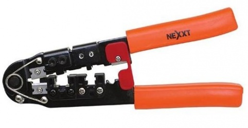 Nexxt Solutions Pinza Básica para Plug RJ-45, Negro/Naranja 