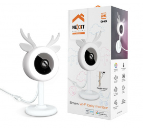 Nexxt Solutions Cámara para Bebé NHC-B100, Inalámbrico, Wi-Fi, Blanco 