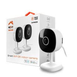 Nexxt Solutions Cámara de Seguridad IP Smart WiFi Domo IR para Interiores NHC-I710 2PK, Alámbrico/Inalámbrico, 2304 x 1296 Pixeles, Día/Noche  