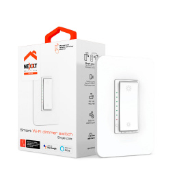Nexxt Solutions Atenuador de Luz Inteligente NHE-D100, 1 Botón, WiFi, Blanco 