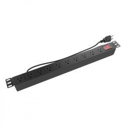 Nexxt Solutions PDU para Rack 1U NPD-11U9N15A, 15A, 125V, 9 Contactos 