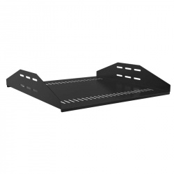 Nexxt Solutions Charola Reversible para Rack/Gabinete, 2U, hasta 35Kg, Negro 
