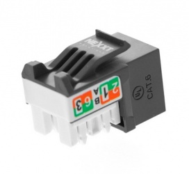 Nexxt Solutions Jack de Red Cat6, RJ-45, Negro 