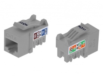 Nexxt Solutions Jack de Red Cat6, RJ-45, Gris 