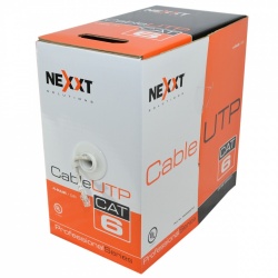 Nexxt Solutions Bobina de Cable Cat6 UTP, 305 Metros, Gris 