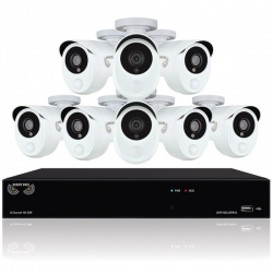 Night Owl Kit de Vigilancia C-881-PIR1080 de 8 Cámaras y 8 Canales, con Grabadora 