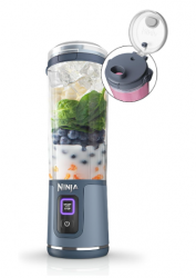 Ninja Licuadora Blast, 532ml, 15W, 1 Velocidad, Gris 