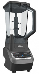 Ninja Licuadora BL610, 2 Litros, 1000W, 3 Velocidades, Negro/Gris  