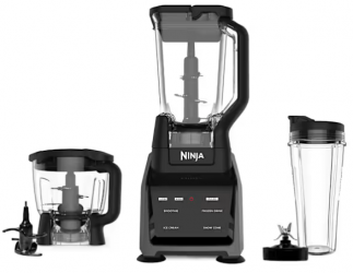 Ninja Licuadora Intelli-Sense, 2 Litros, 1.200W, 3 Velocidades, Negro 