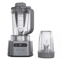Ninja Licuadora SS150, 1 Litro, 1100W, 5 Velocidades, Gris  