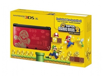 Nintendo 3DS XL Super Mario Bros 2, Rojo 