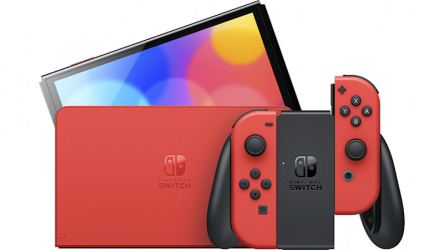 Nintendo Switch OLED 64GB, Wi-Fi, Edición Mario Red 
