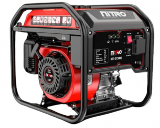 Nitro Generador de Gasolina NIT-GY3000, 3000W, 110V, 8 Litros, Negro/Rojo 
