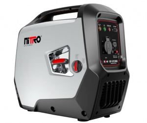 Nitro Generador Inversor de Gasolina NIT-GYC2000, 2000W, 110V, 4 Litros, Negro/Gris 
