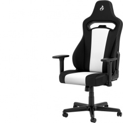 Nitro Concepts Silla Gamer E250, hasta 125kg, Negro/Blanco 