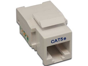 Nitrotel Jack de Red Cat5e RJ-45, Blanco 